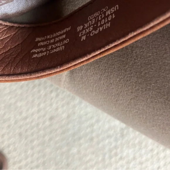 Olukai Brown Flip Flop Leather Sandals size 13 - Picture 3 of 3